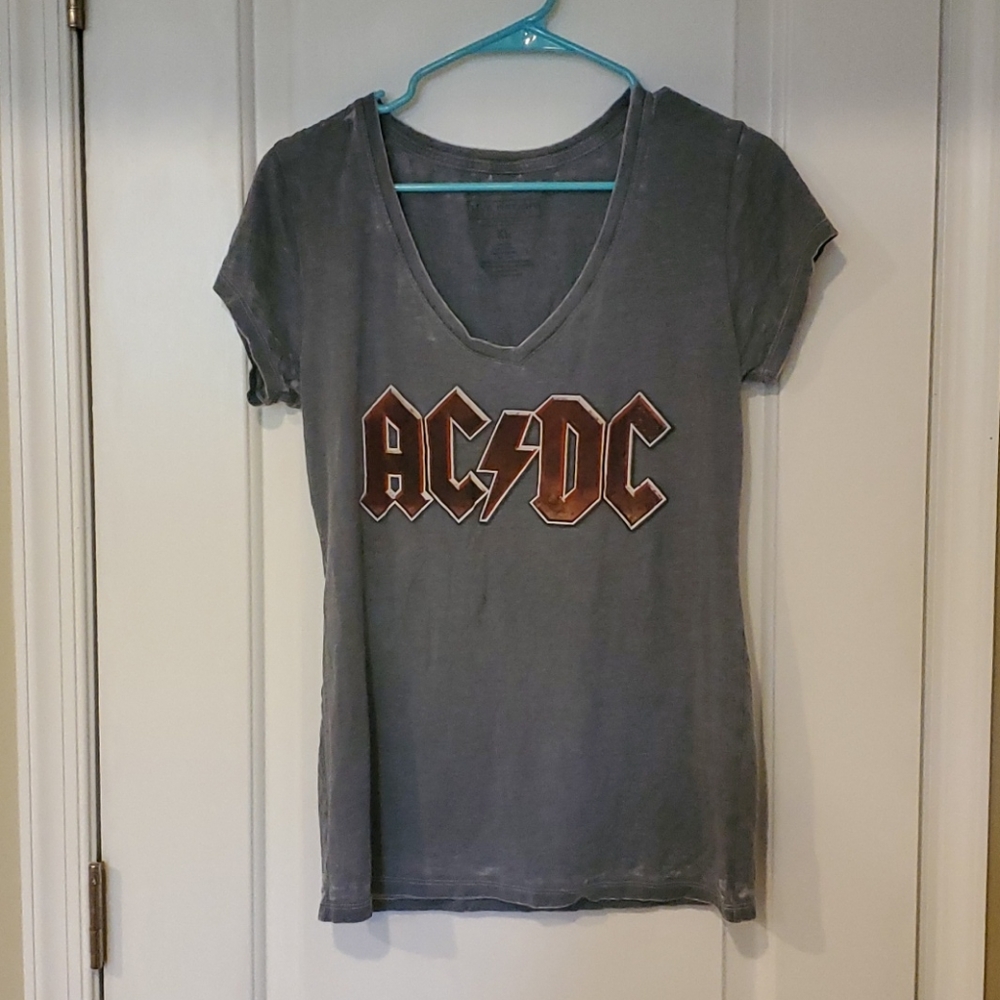 AC/DC v-neck tee